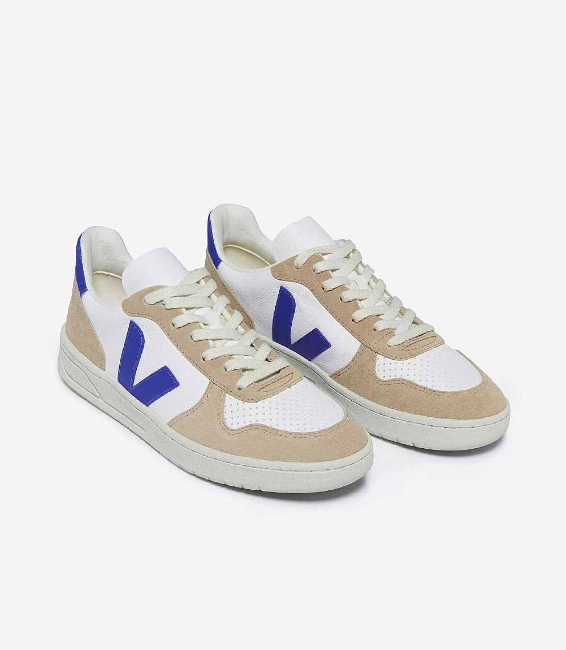 New Veja Store V-10 Chromefree Leather White Paros Sahara