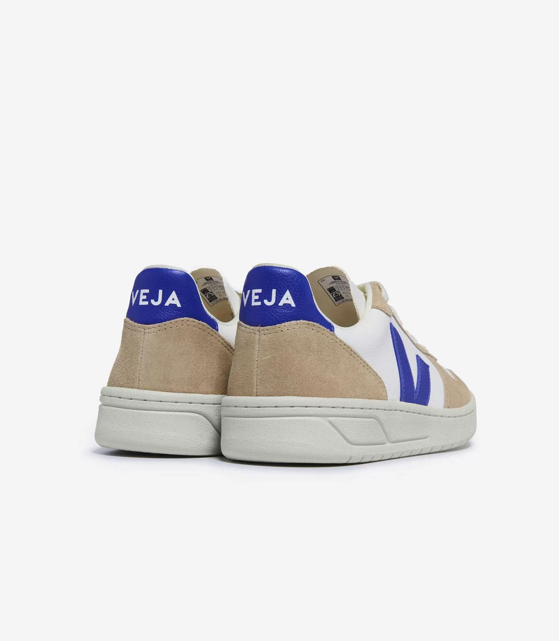 New Veja Store V-10 Chromefree Leather White Paros Sahara