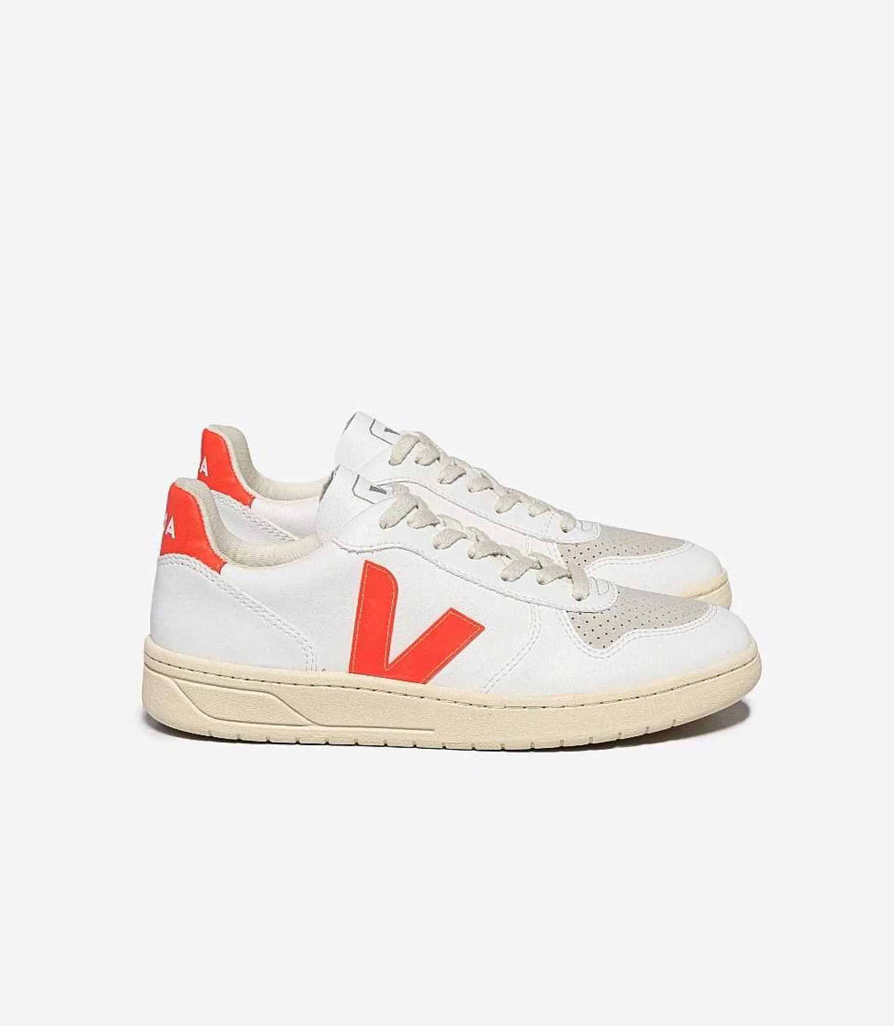 Best Sale Veja Store V-10 Cwl White Orange Fluo