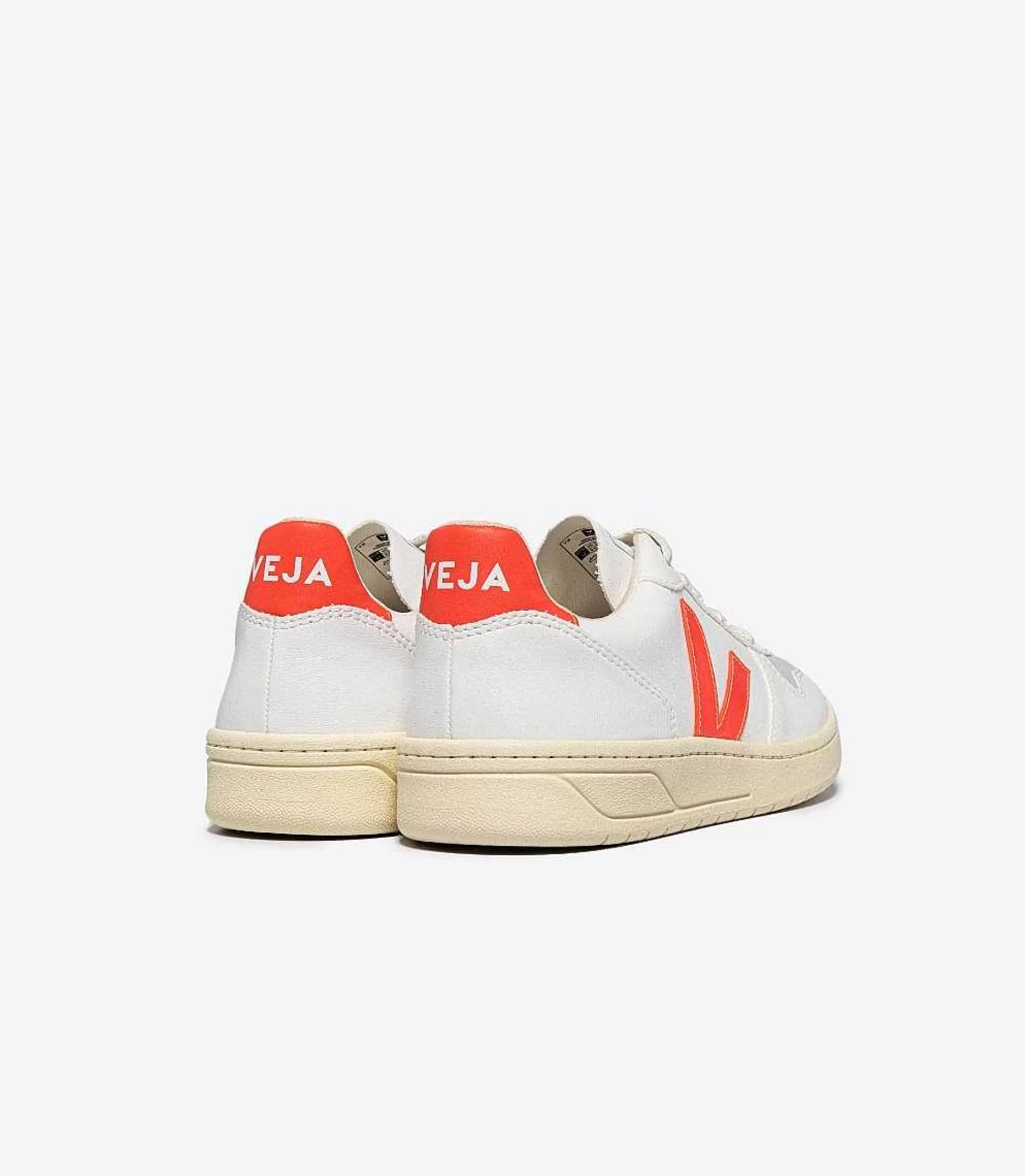 Best Sale Veja Store V-10 Cwl White Orange Fluo