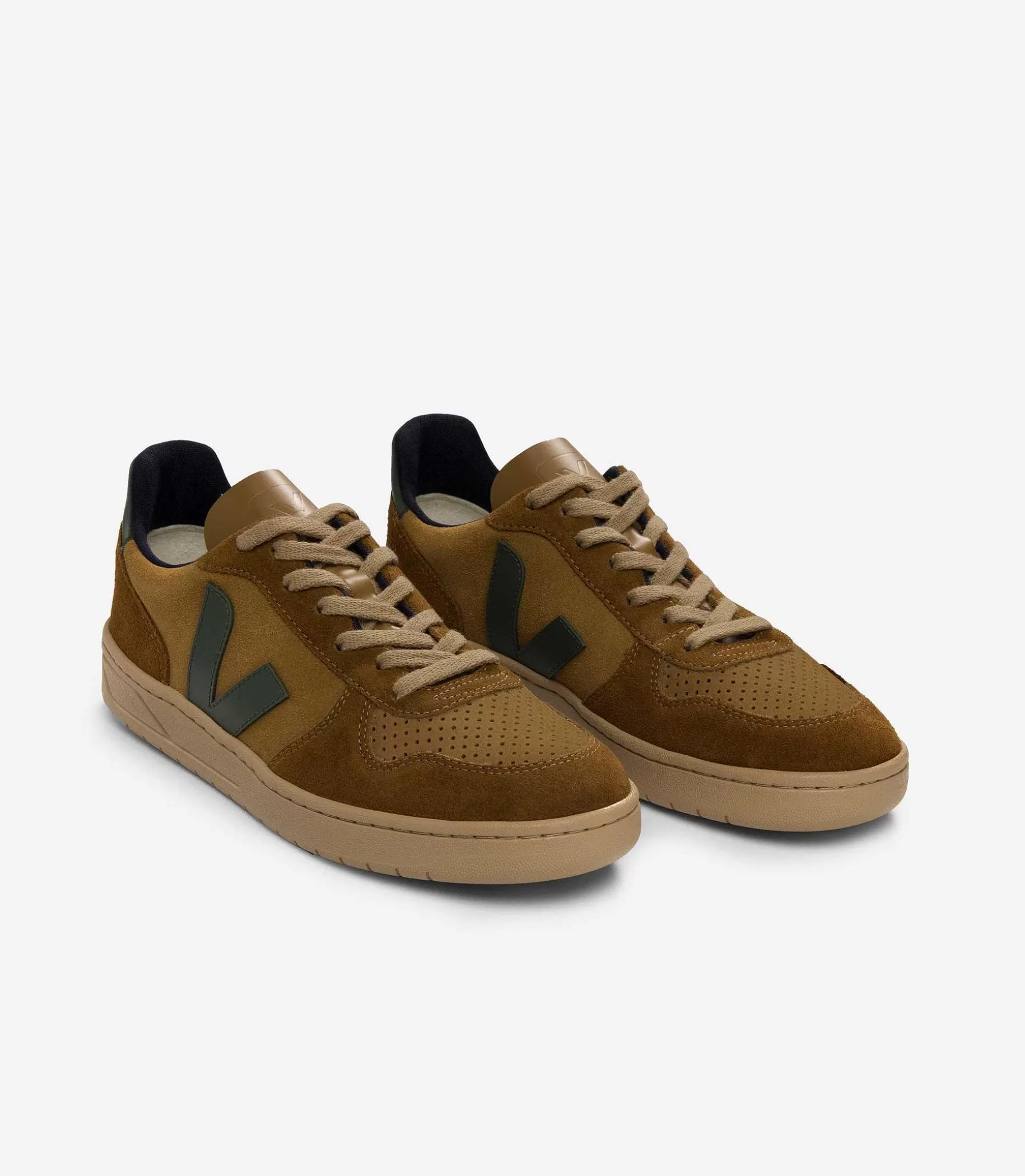 Best Sale Veja Store V-10 Suede Camel Cyprus Multico